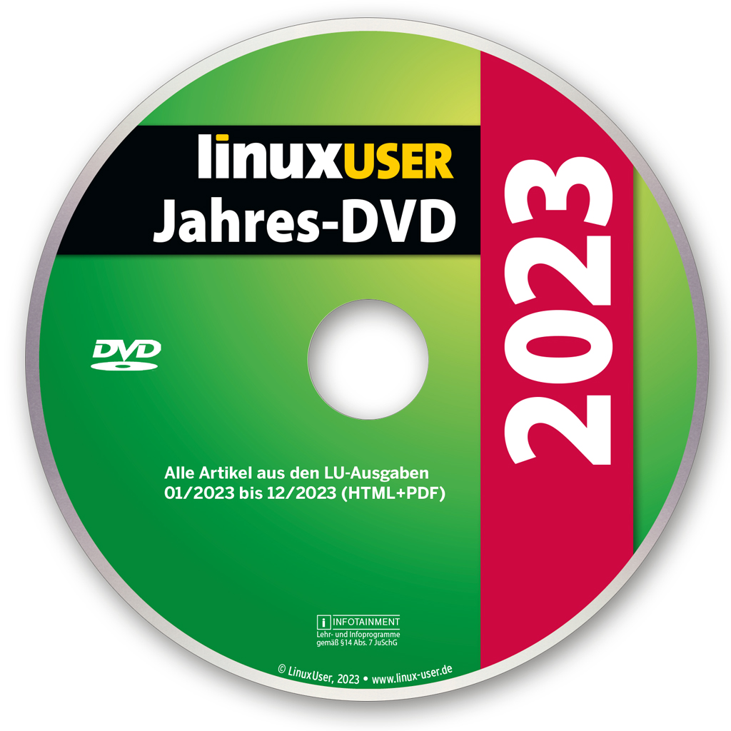 LinuxUser Jahres-DVD 2023