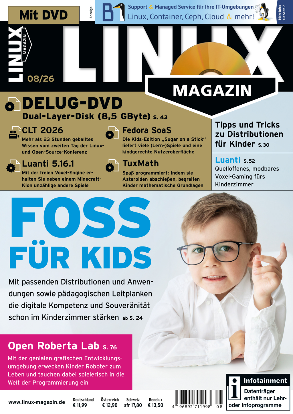 Linux Magazin DVD 08/2026