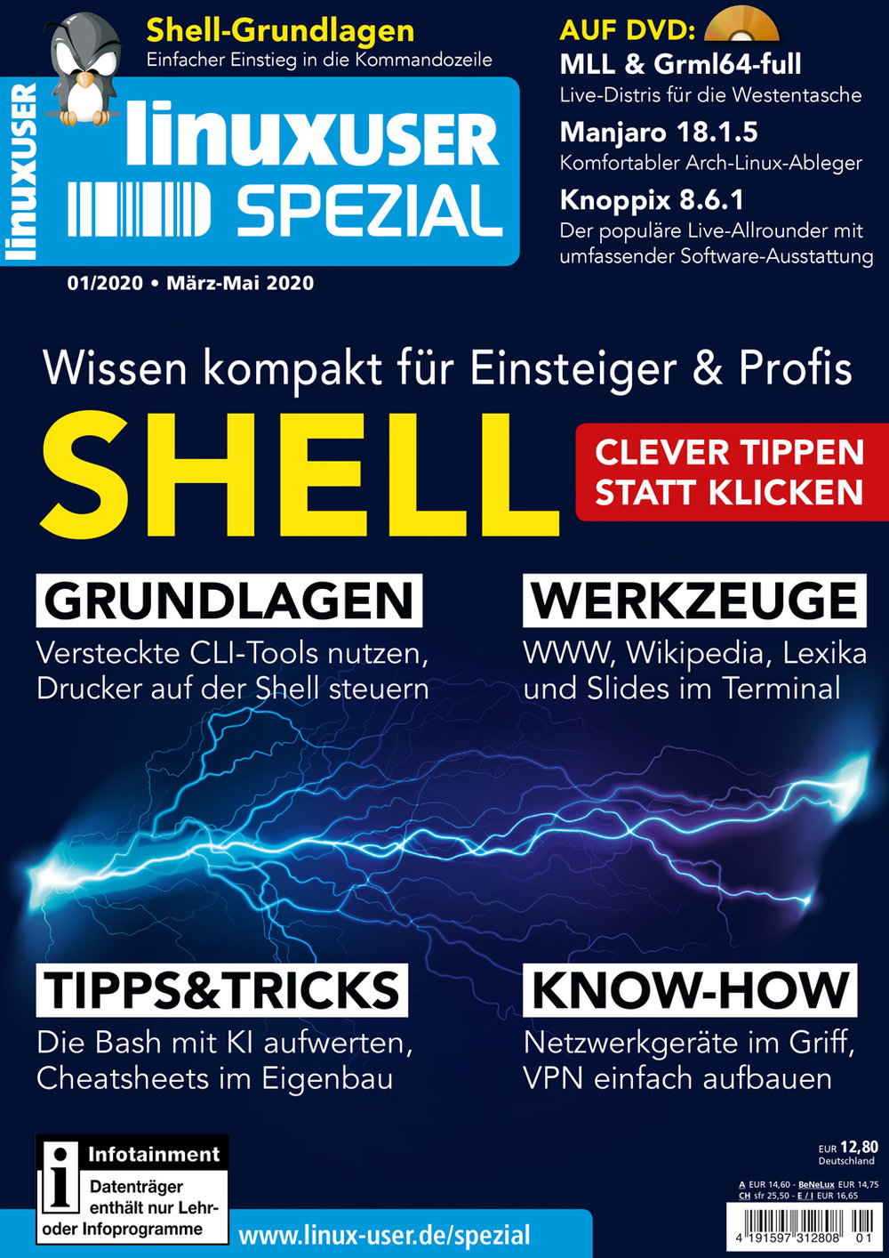 LinuxUser Spezial Sonderheft "Shell-Power" 01/2020