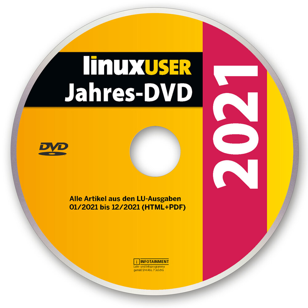 LinuxUser Jahres-DVD 2021