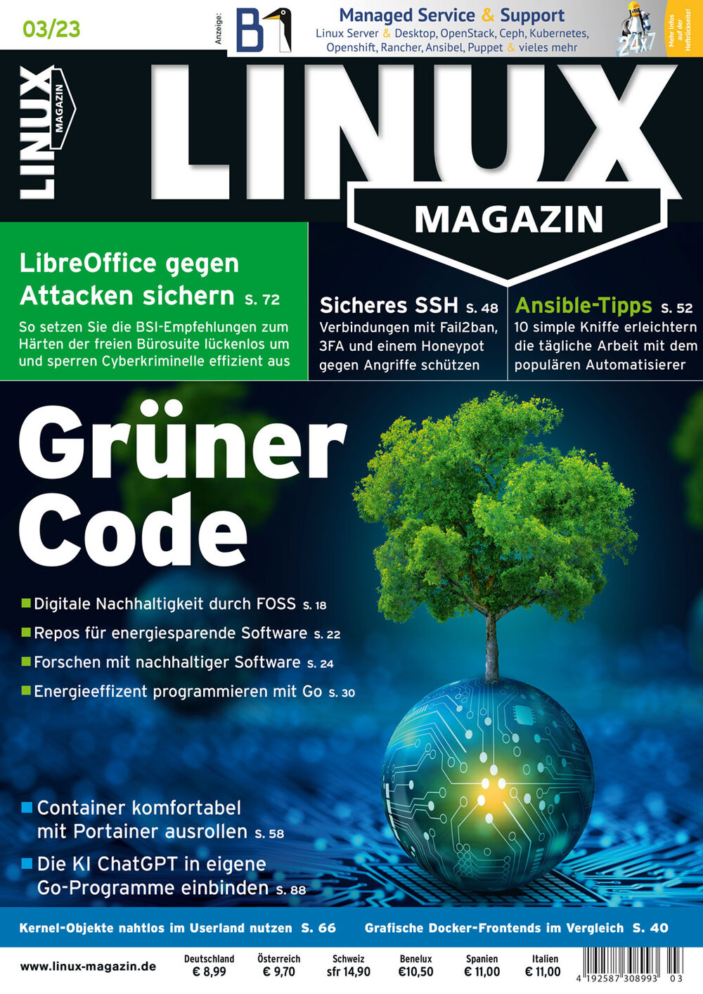 Linux Magazin Print mit DVD Jahresabo