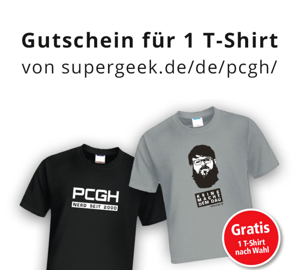 T-Shirt Gutschein supergeek.de