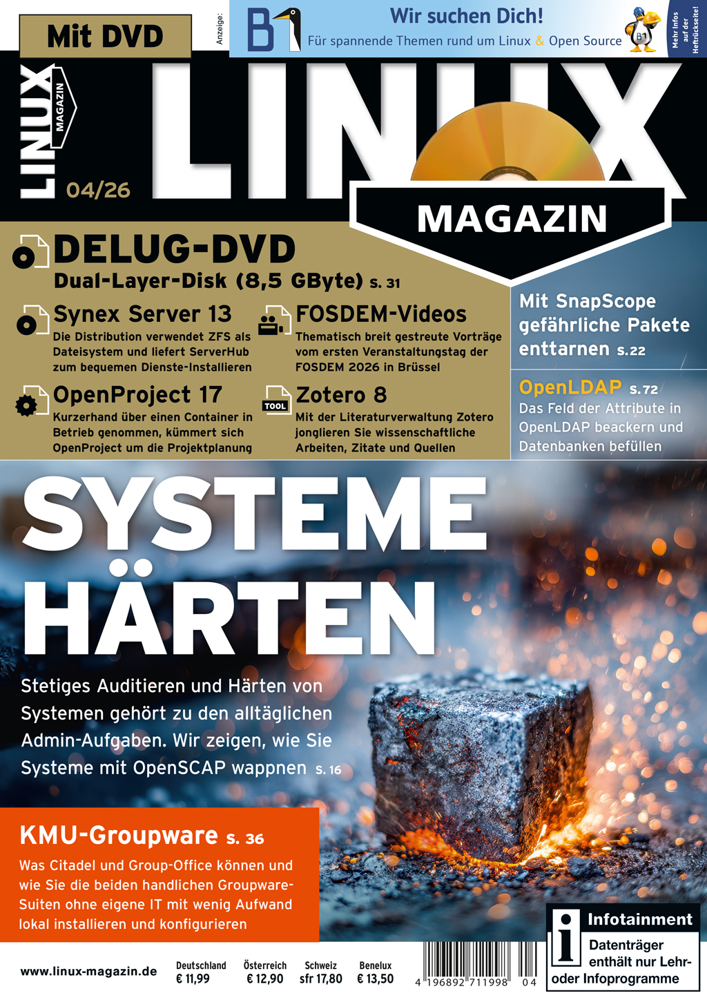 Linux Magazin DVD 04/2026