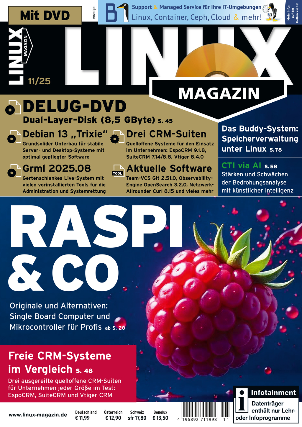 Linux Magazin DVD 11/2025 Linux Magazin DVD 11/2025