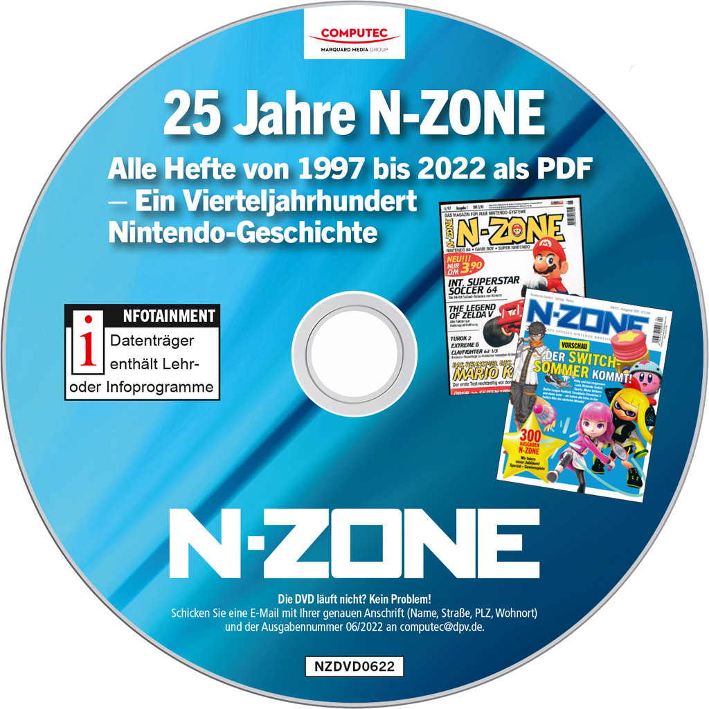 25 Jahre-PDF-Archiv von N-ZONE auf DVD