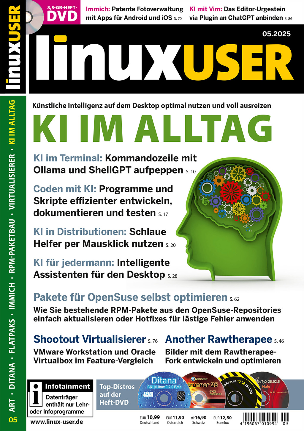 LinuxUser Print mit DVD Jahresabo 