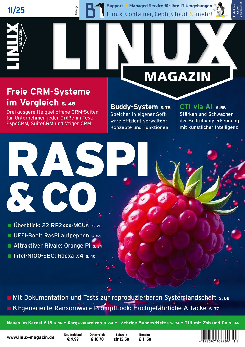 Linux Magazin 11/2025 Linux Magazin 11/2025