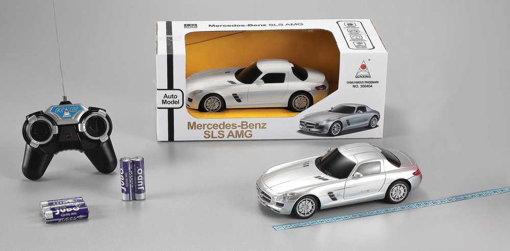 Mercedes-Benz SLS, 1:24, silber, Ferngesteuert Modellauto