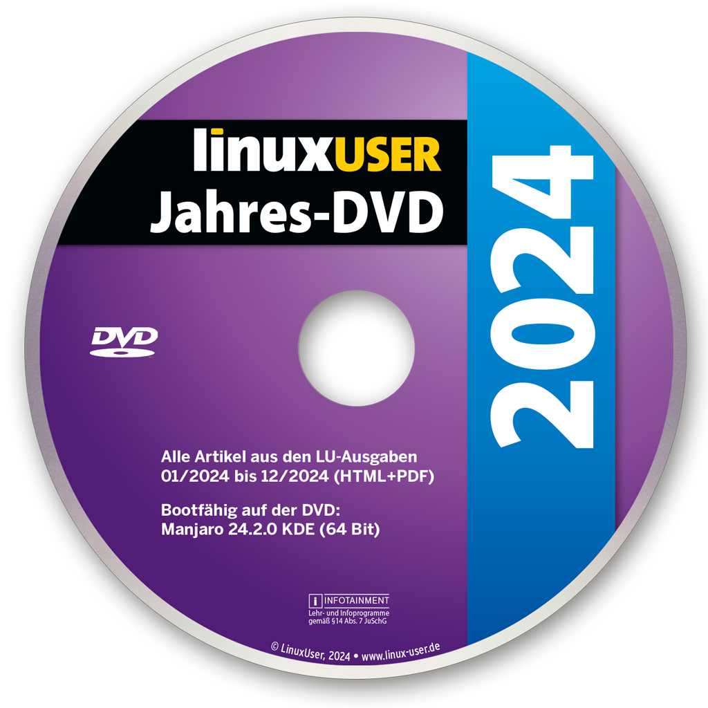 LinuxUser Jahres-DVD 2024