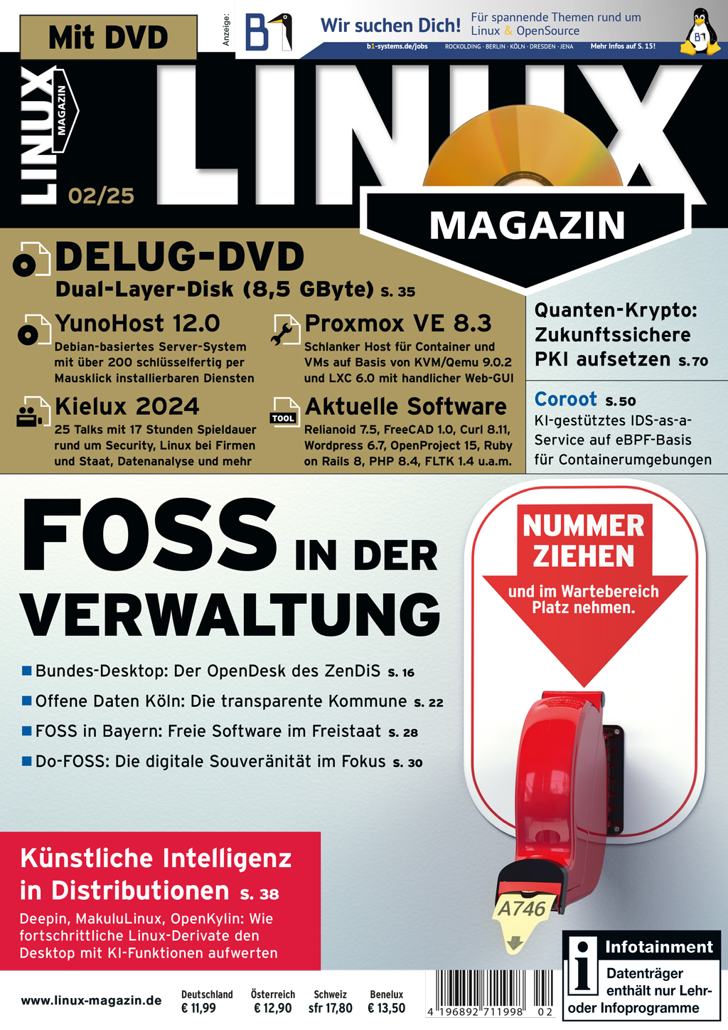 Linux Magazin Print (mit DVD)